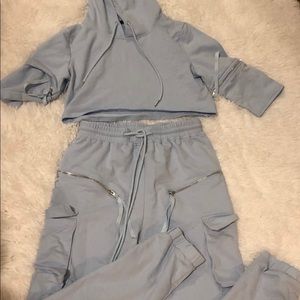 Two piece blue set